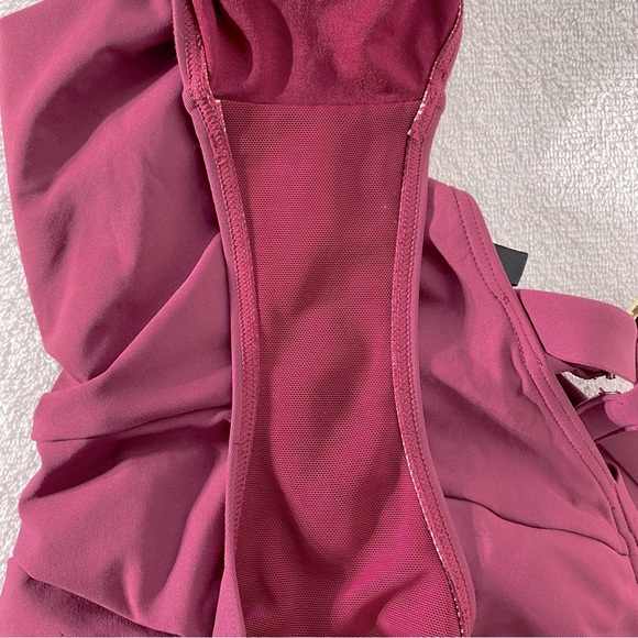 Niptuck Swim Burgundy One Piece Bathing Suit Swimsuit 10 - Picture 6 of 12